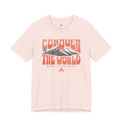 Tent Society Conquer the World Hiking Tshirt