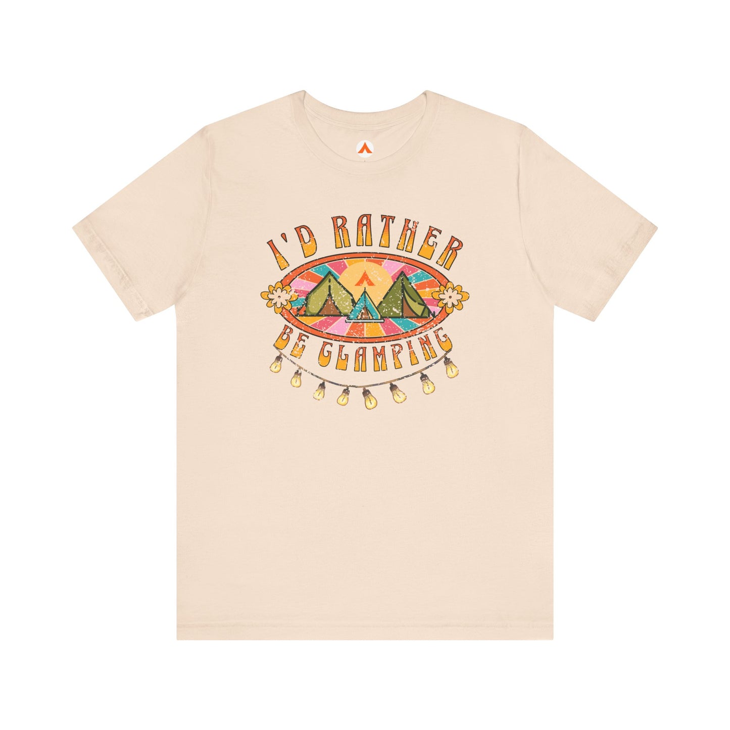 Tent Society I’d Rather Be Camping and Glamping Unisex TShirt