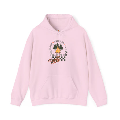 Tent Society Fires Friends Fun Camping Campfire Hoodie