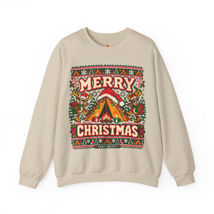 Merry Christmas Campfire Crewneck Sweatshirt