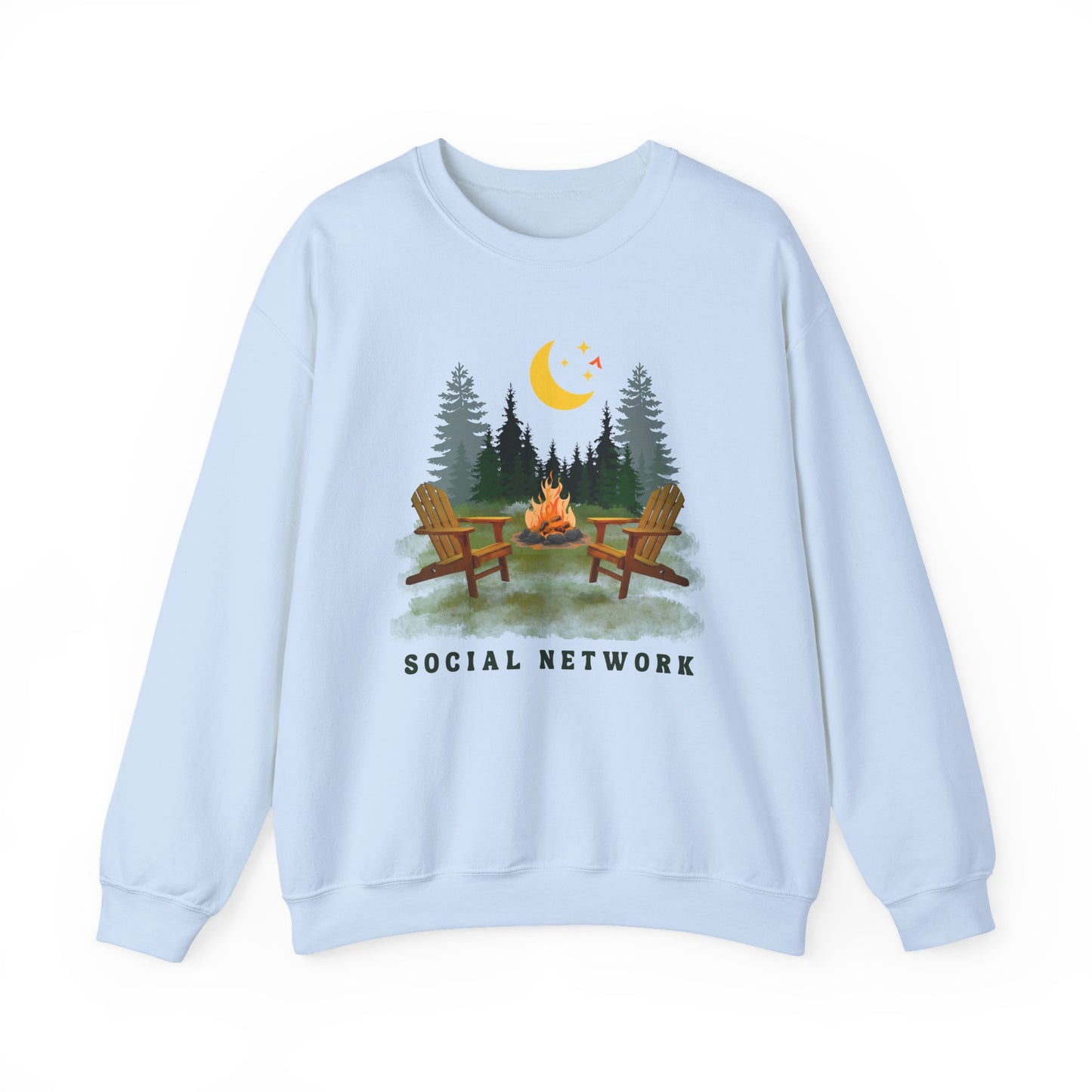 Tent Society Social Network Unisex Campfire Sweatshirt - Tent Society