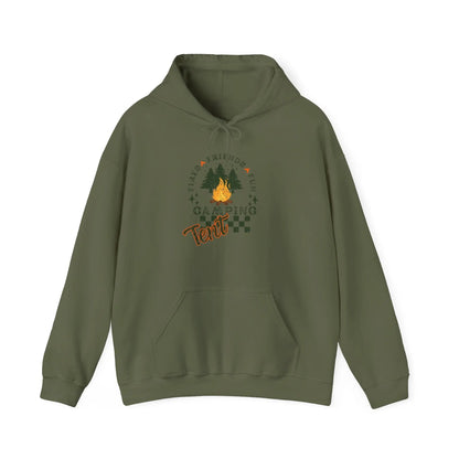 Tent Society Fires Friends Fun Camping Unisex Hoodie Printify