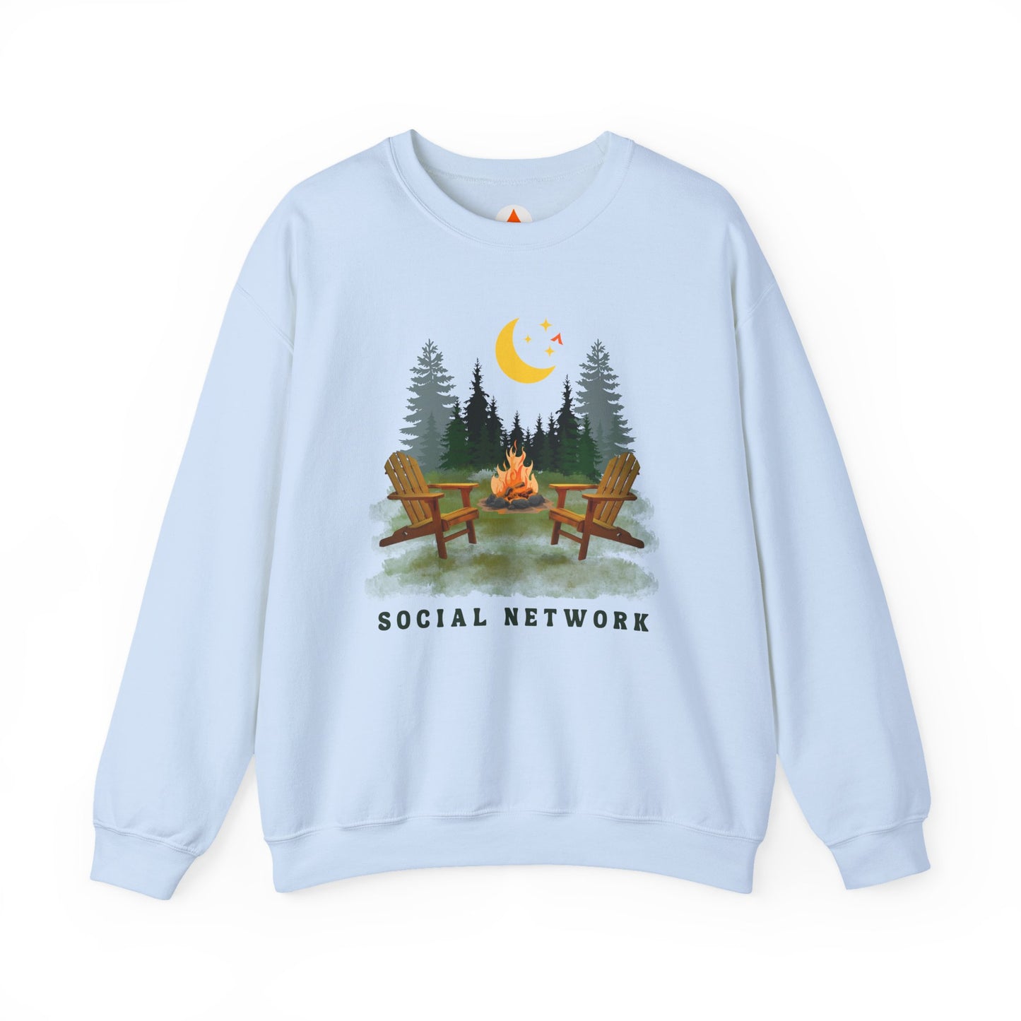 Tent Society Social Network Unisex Campfire Sweatshirt