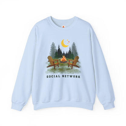 Tent Society Social Network Unisex Campfire Sweatshirt