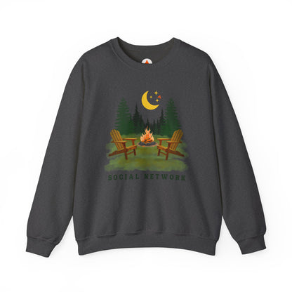 Tent Society Social Network Unisex Campfire Sweatshirt