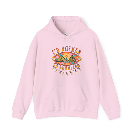 Tent Society I'd Rather Be Glamping Near Me Unisex Hoodie
