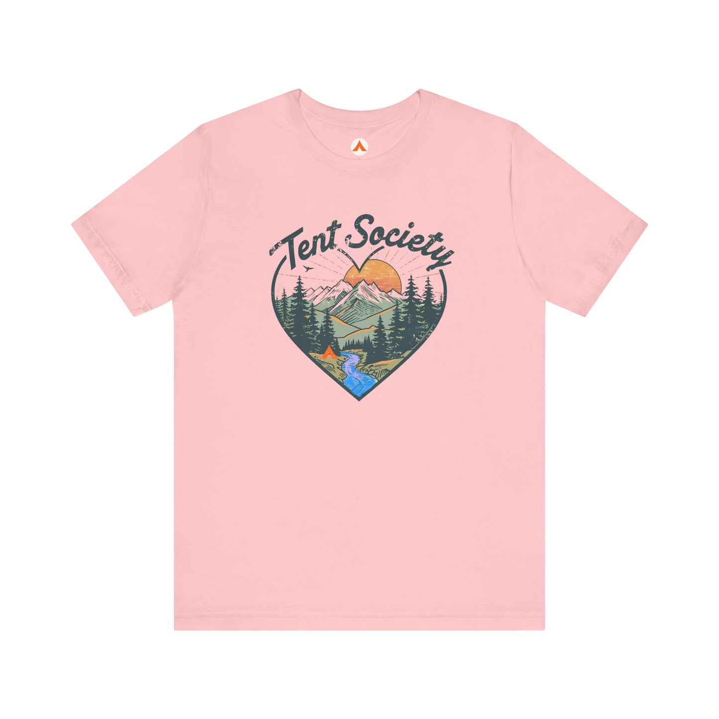 Tent Society Heart Funny Camping Shirts  Women