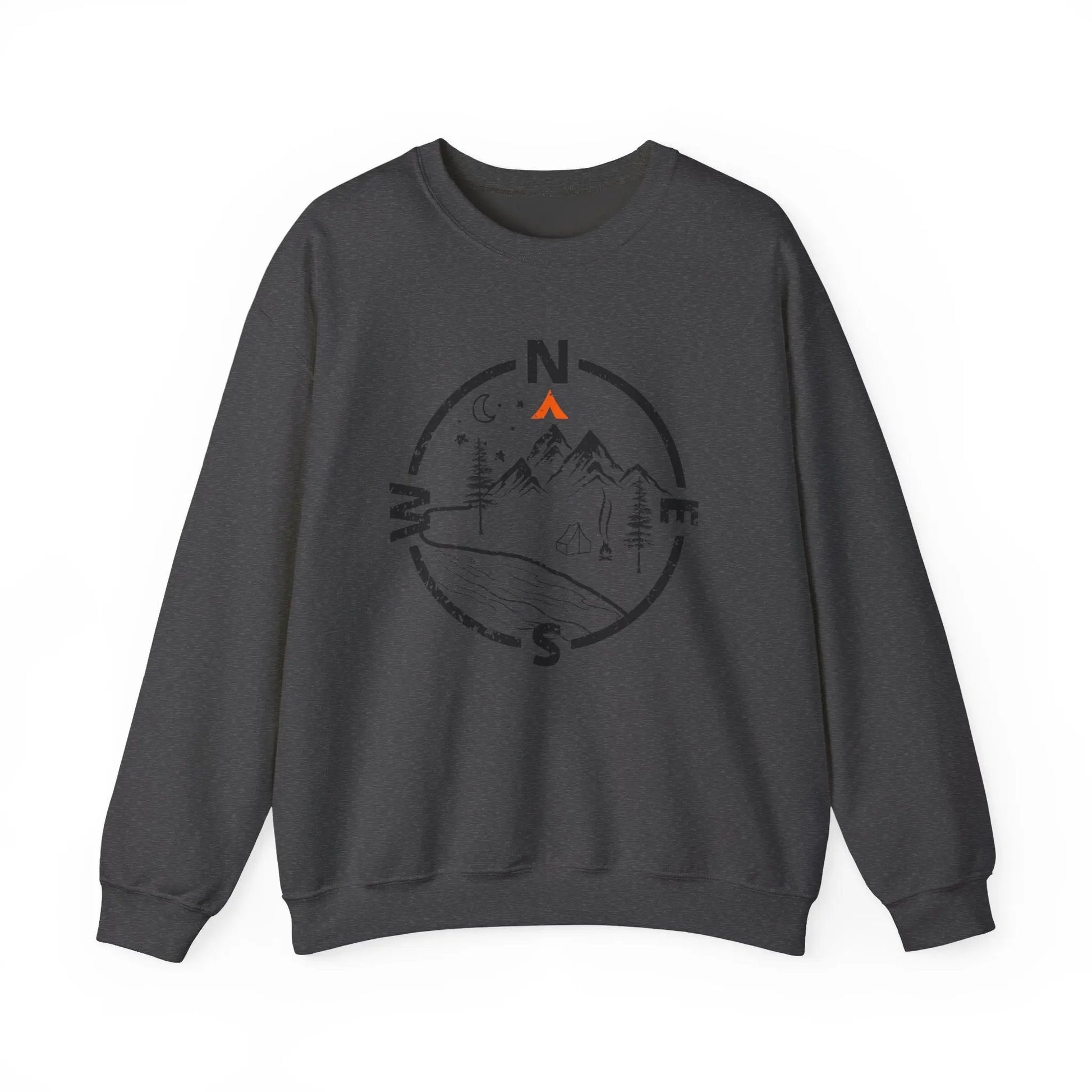 Tent Society Find Your Way Compass Camping Unisex Sweatshirt Printify