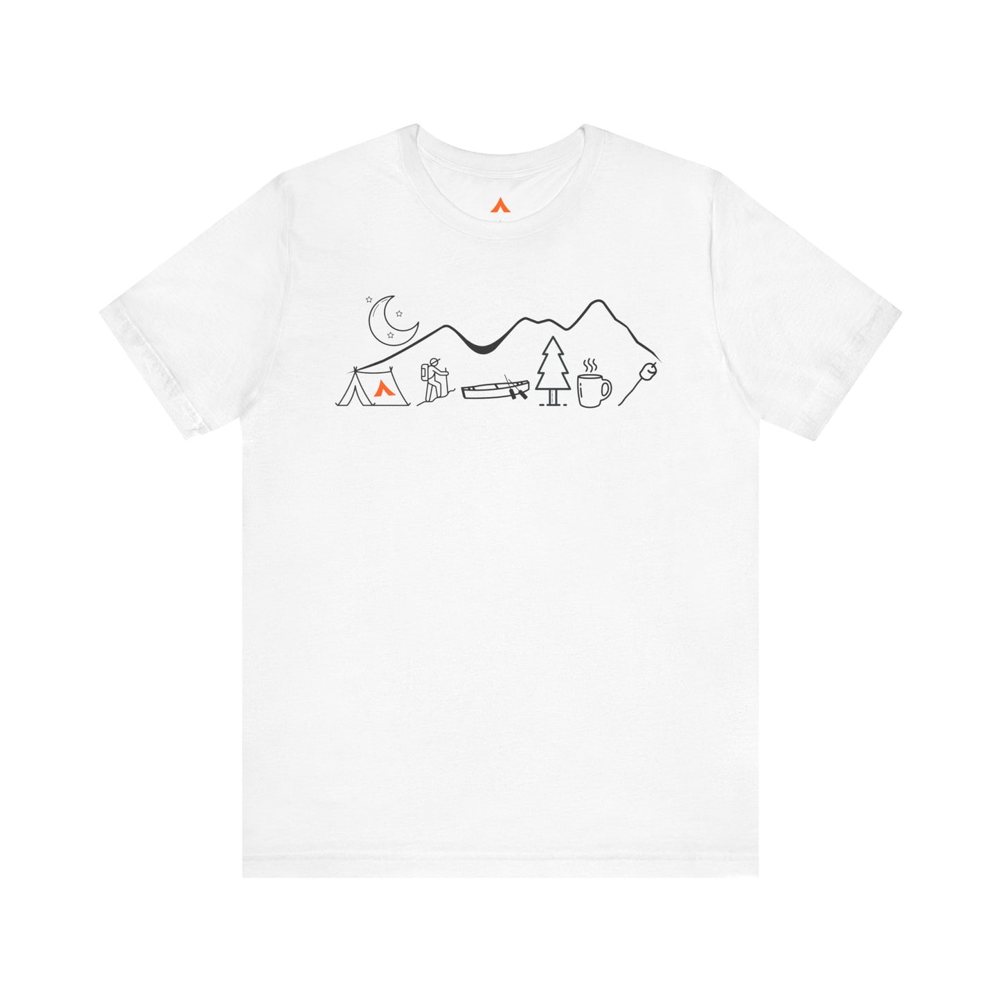 Tent Society Minimalist Mountain Camping Unisex Mountain TShirt
