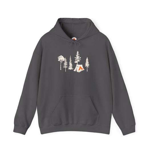 Tent Society Forest With Tent Outdoor Life Hoodie