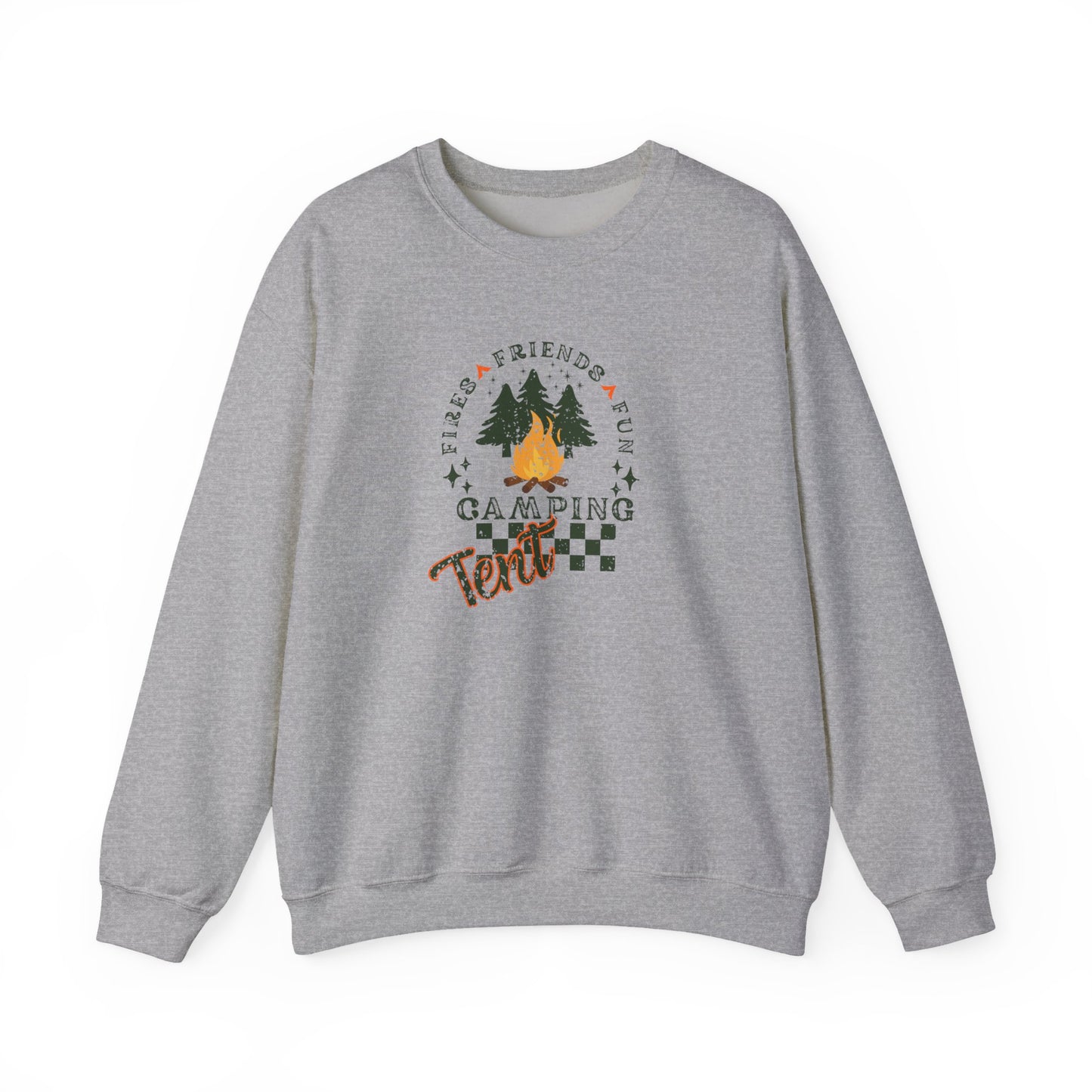 Tent Society Fires Friends Fun Camping Unisex Sweatshirt
