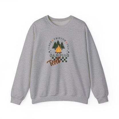 Tent Society Fires Friends Fun Camping Unisex Sweatshirt