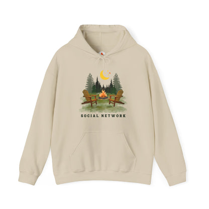 Tent Society Social Network Unisex Camping Hoodie