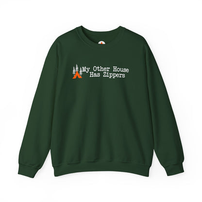 Tent Society My Other House Has Zippers Funny Sweatshirt