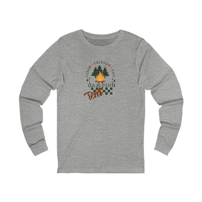 Tent Society Fires Friends Fun Camping Long Sleeve Tee Printify