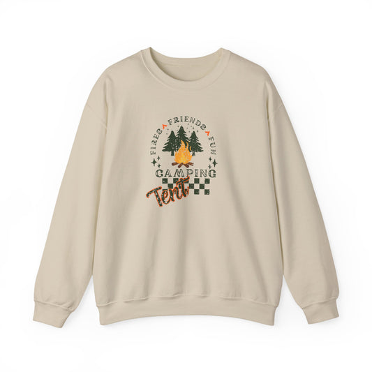 Tent Society Fires Friends Fun Camping Unisex Sweatshirt