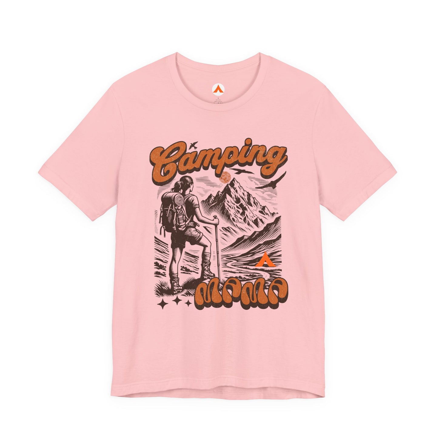 Camping Mama TShirt | Tent Society Retro Outdoor Mom Tee