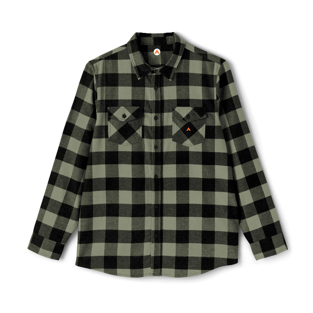 Black Olive Buffalo Plaid Tent Society Flannel Shirt