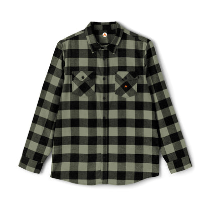 Black Olive Buffalo Plaid Tent Society Flannel Shirt