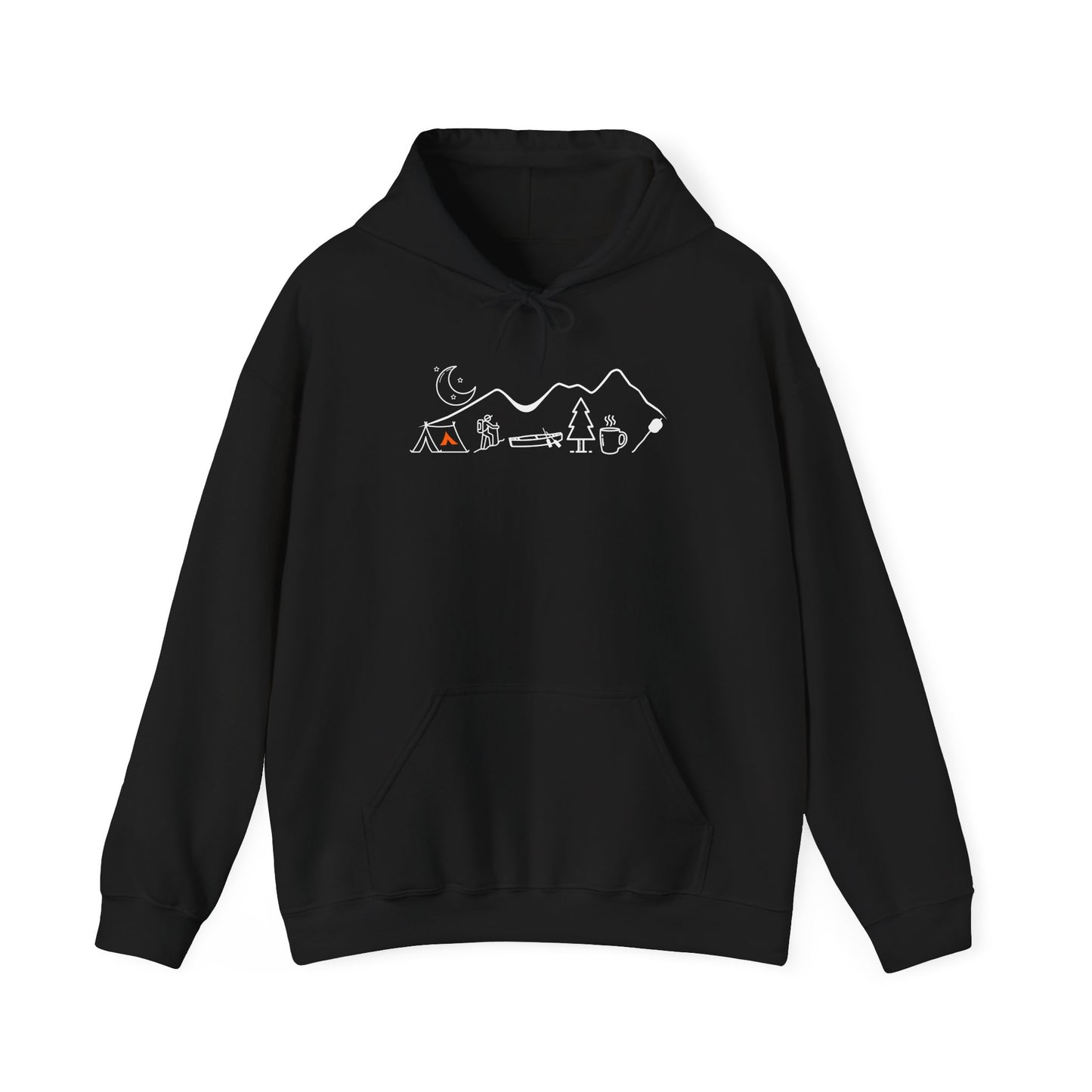 Tent Society Minimalist  Mountain Camping Unisex Hoodie