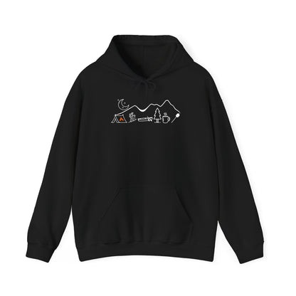 Tent Society Minimalist  Mountain Camping Unisex Hoodie