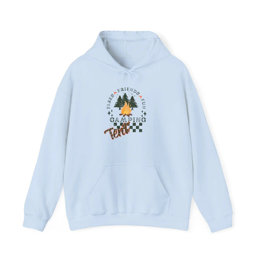 Tent Society Fires Friends Fun Camping Unisex Hoodie Printify