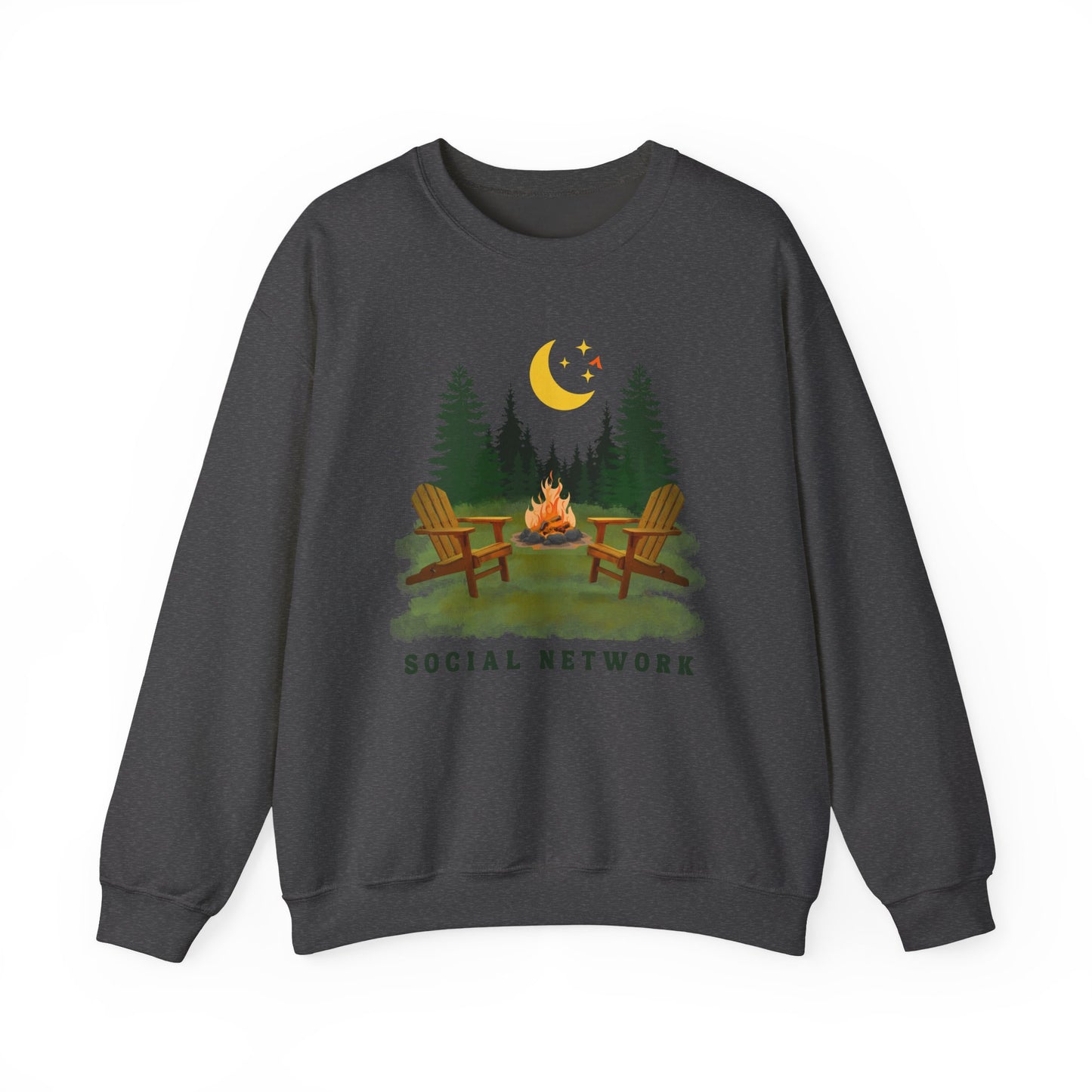 Tent Society Social Network Unisex Campfire Sweatshirt - Tent Society