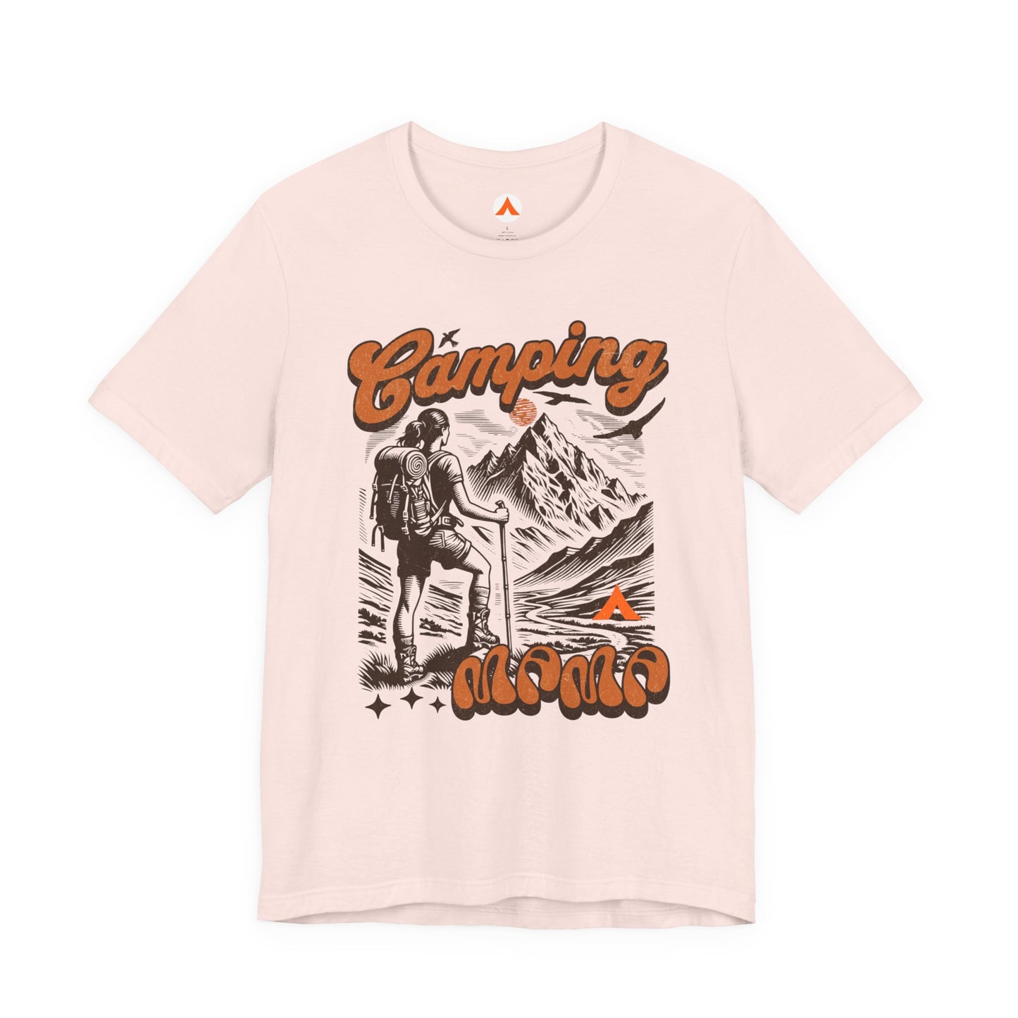 Camping Mama TShirt | Tent Society Retro Outdoor Mom Tee