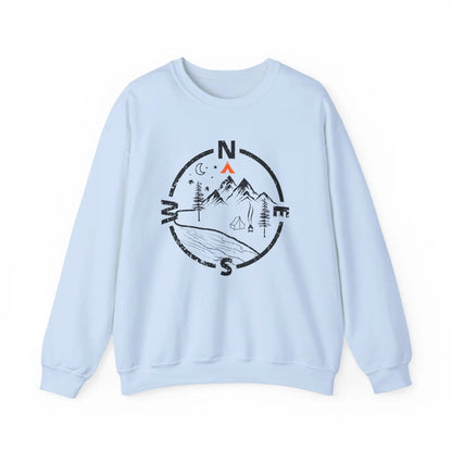 Tent Society Find Your Way Compass Camping Unisex Sweatshirt Printify