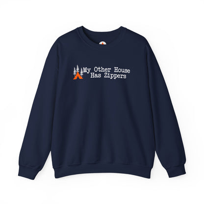 Tent Society My Other House Has Zippers Funny Sweatshirt