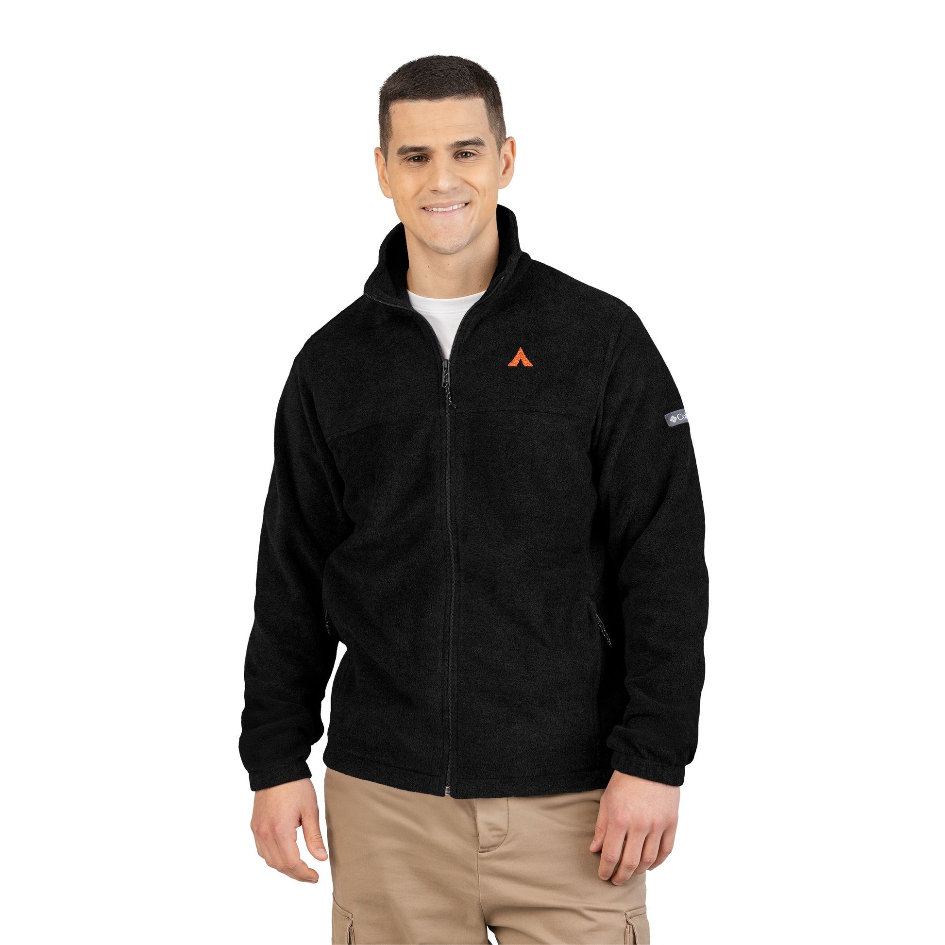 Tent Society Columbia Flece Embroidered Casual Jacket - Tent Society