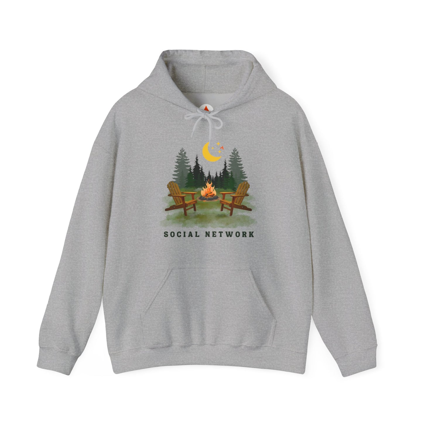 Tent Society Social Network Unisex Camping Hoodie