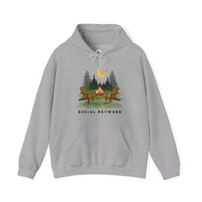 Tent Society Social Network Unisex Camping Hoodie