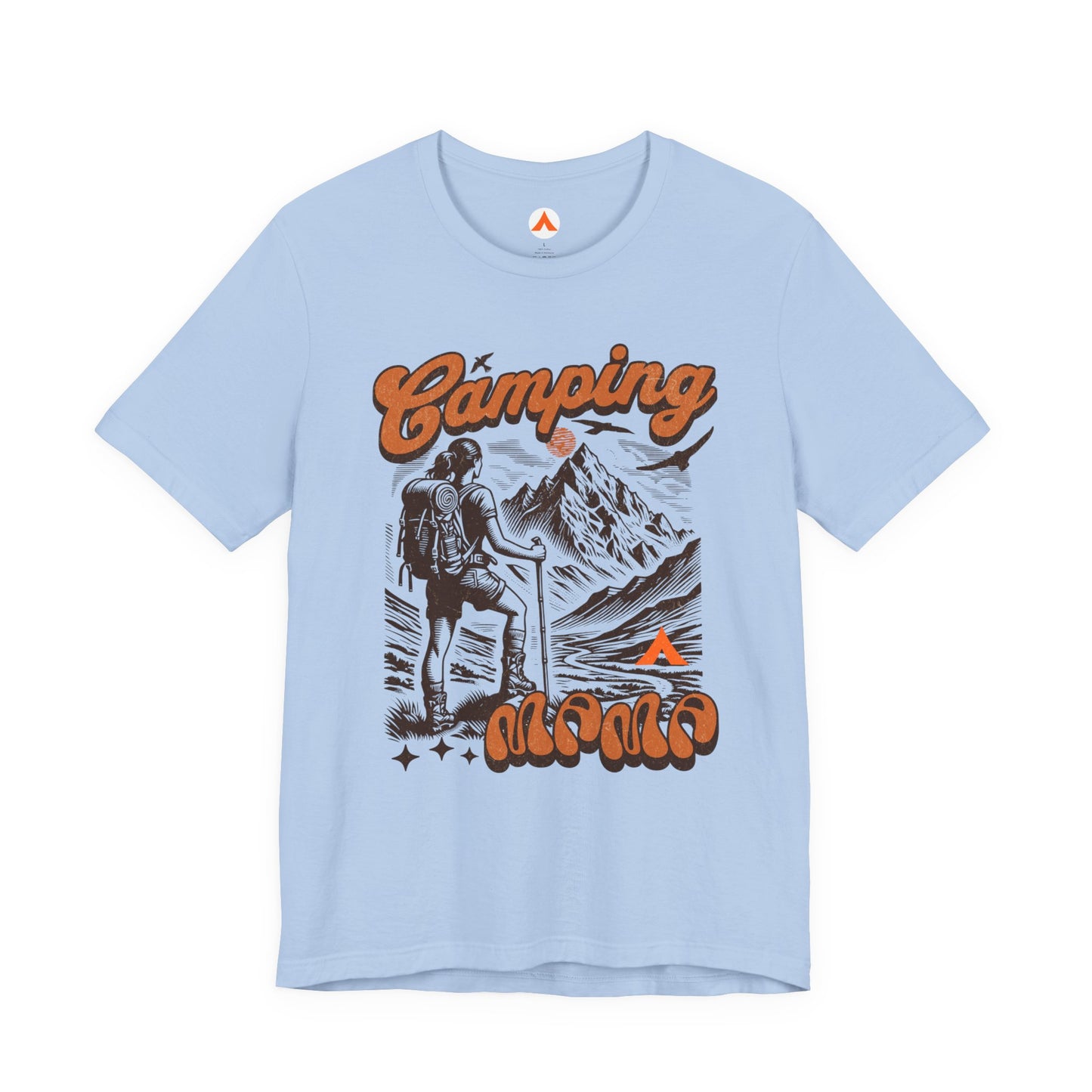 Camping Mama TShirt | Tent Society Retro Outdoor Mom Tee