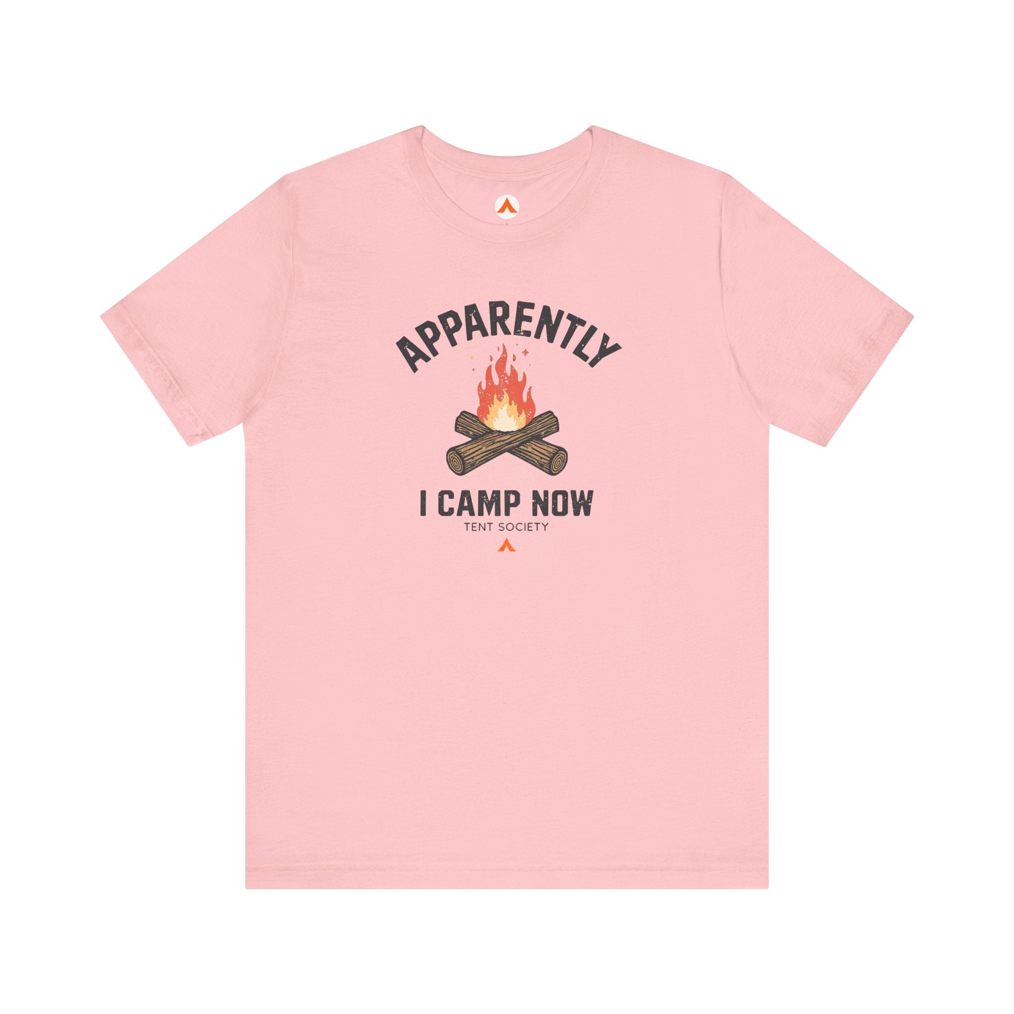 【ニコ☺︎売り切りたい 】Tシャツ「CAMPING GIRL TEE」 First Time Camper | Tent Society Funny Camping TShirt