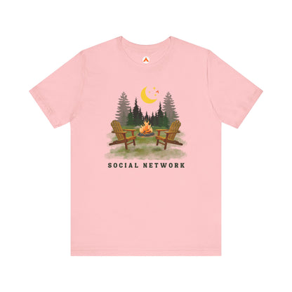 Camping Life T Shirt for Campers Tent Society Social Network