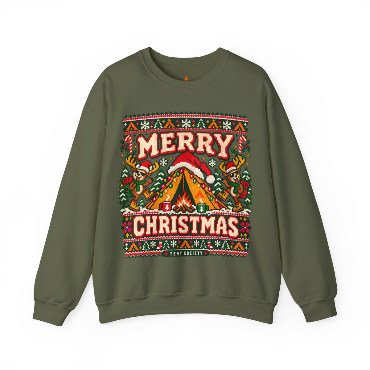 Merry Christmas Campfire Crewneck Sweatshirt