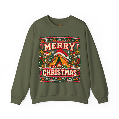 Merry Christmas Campfire Crewneck Sweatshirt