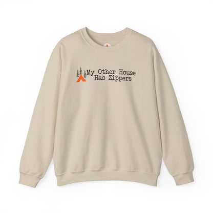 Tent Society My Other House Has Zippers Funny Sweatshirt
