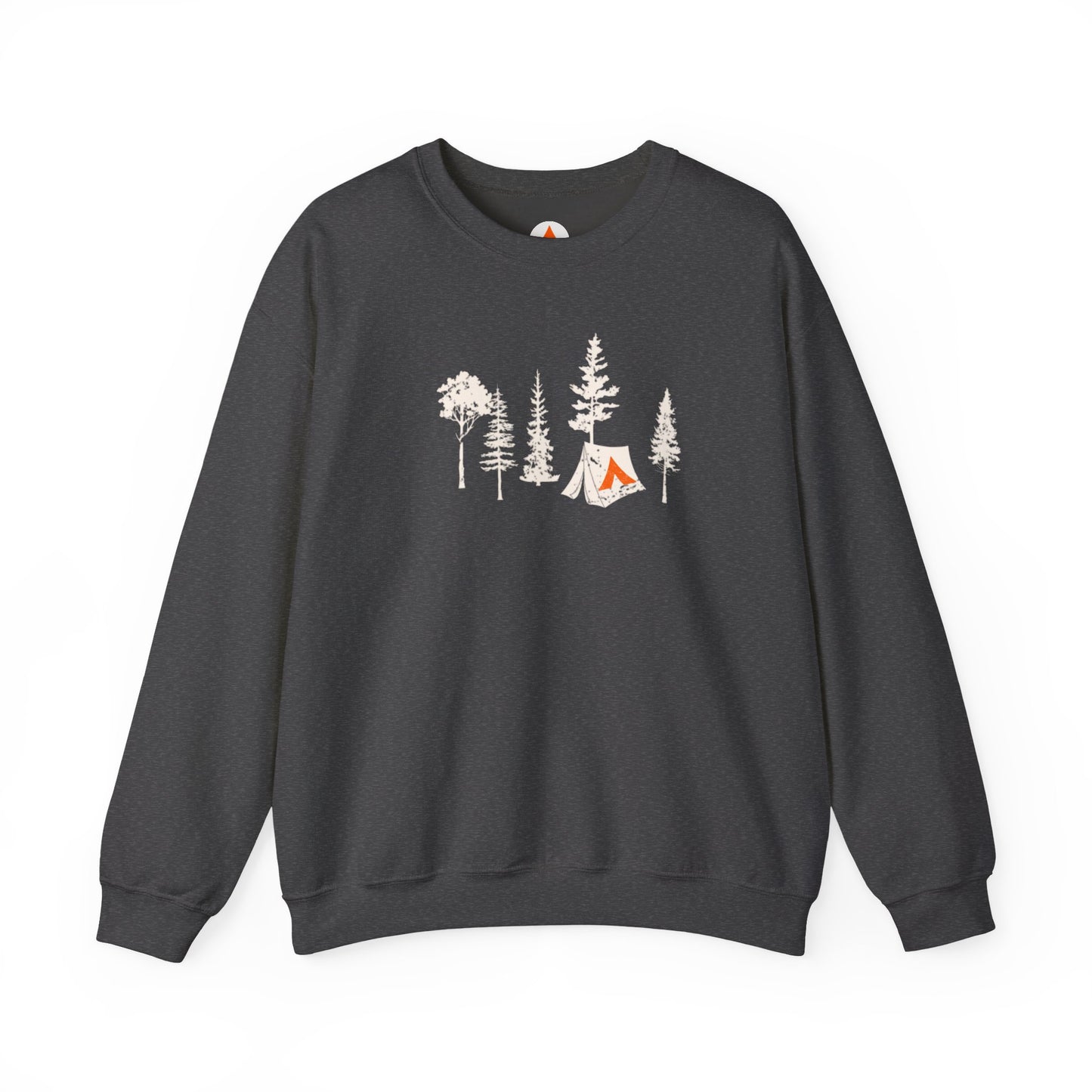 Tent Society Forest With Tent Unisex Hiking Sweatshirt