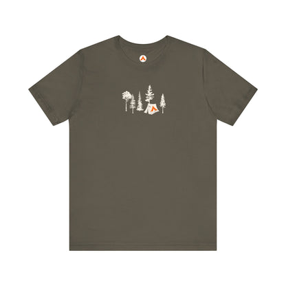 Tent Society Forest With Tent Cool Camping Shirts
