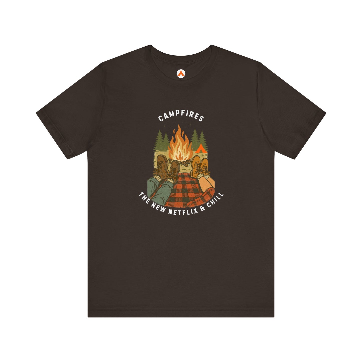Tent Society Campfires the New Chill & Netflix Unisex TShirt