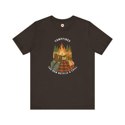 Tent Society Campfires the New Chill & Netflix Unisex TShirt
