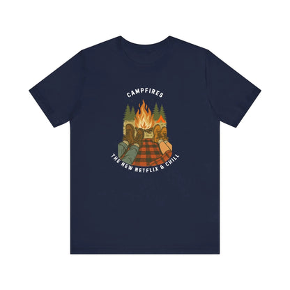 Tent Society Campfires the New Netflix and Chill Unisex TShirt Printify