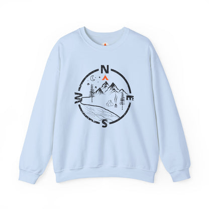 Tent Society Find Your Way Compass Camping Unisex Hiking Sweatshirt