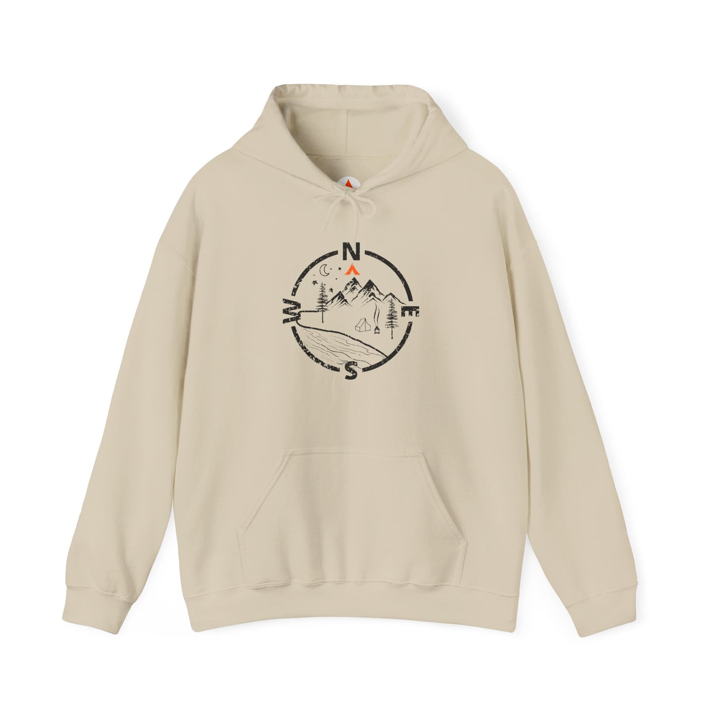 Tent Society Find Your Way Compass Camping Hiking Hoodie